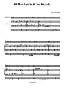 O Sanctissima (Oh, How Joyfully): Para gravador e órgão by folklore