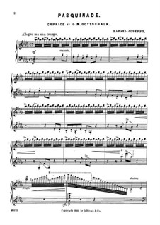 Pasquinade. Caprice, Op.59: For piano (concert transcription) by Louis Moreau Gottschalk