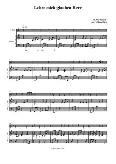 Teach Me Thy Way, O Lord: para oboe e piano by Benjamin M. Ramsey