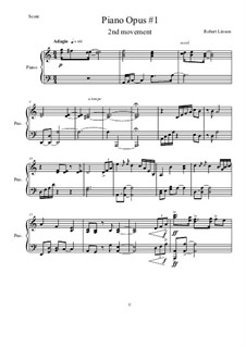 Piano Opus No.1: movimento II by Robert Linson