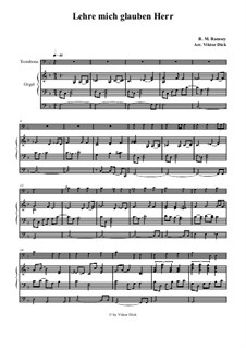 Teach Me Thy Way, O Lord: Para trombone e órgão by Benjamin M. Ramsey