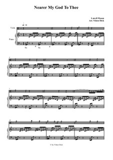 Nearer, My God, To Thee: para viola e piano by Lowell Mason