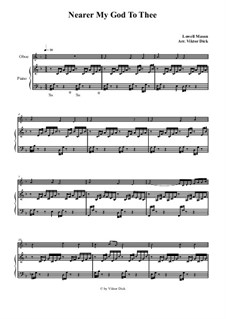 Nearer, My God, To Thee: para oboe e piano by Lowell Mason