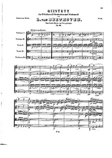 String Quintet in C Major, Op.29: Partitura completa by Ludwig van Beethoven