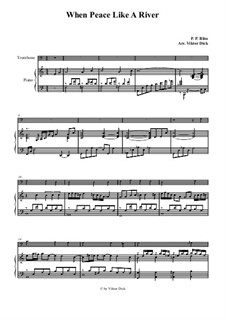 When Peace Like a River: para trombone e piano by Philip Paul Bliss