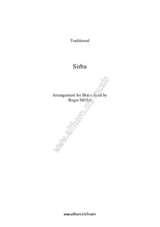 Sirba: For brass band by folklore