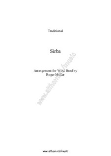 Sirba: For concert band by folklore