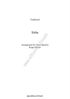Sirba: For concert band by folklore