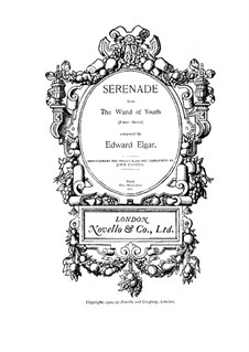 The Wand of Youth. Suite No.1, Op.1a: No.2 Serenade, for cello and piano by Edward Elgar