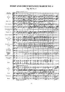 March No.4: partitura completa by Edward Elgar