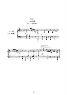 Falstaff: arranjos para solistas, coral e piano by Giuseppe Verdi