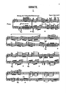 Piano Sonata, Op.10: para um único musico (Editado por H. Bulow) by Eugen d'Albert