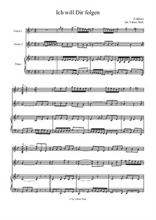 I Will Follow You: para dois violinos e piano by folklore
