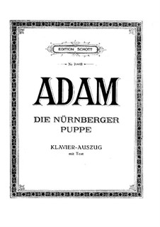 La Poupée de Nuremberg (The Nuremberg Doll): Para solistas e piano by Adolphe Adam