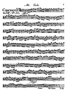 Concertos No.7-12: parte viola by Tomaso Albinoni