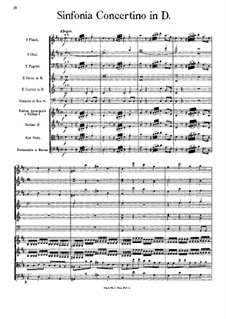 Symphony-Concertino in D Major: partitura completa by Johann Georg Albrechtsberger