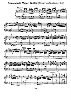 Collection II, Wq 56: Sonata No.1 in G Major by Carl Philipp Emanuel Bach