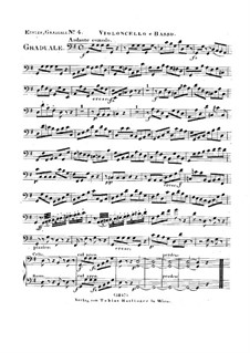 Dies sanctificatus, HV 61: parte violoncelo e contrabaixo by Joseph Eybler