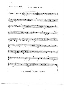 Tui sunt coeli, HV 78: Clarino I in C part by Joseph Eybler