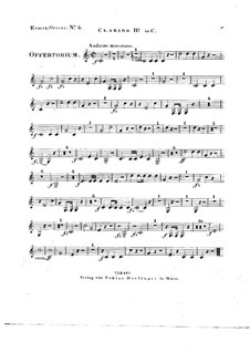 Tui sunt coeli, HV 78: Clarino II in C part by Joseph Eybler