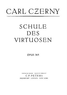 School of Virtuosos, Op.365: set completo by Carl Czerny
