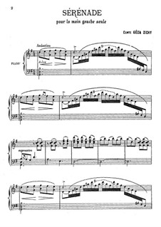 Serenade for the Left Hand Alone: Para Piano by Géza Zichy