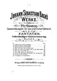 Lobet Gott in seinen Reichen, BWV 11: Partitura Piano-vocal by Johann Sebastian Bach