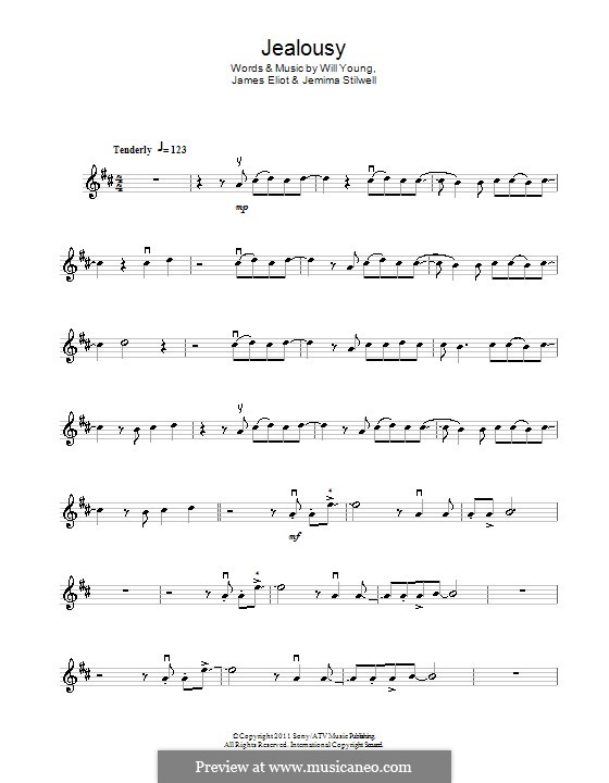 Jealousy: para violino by Will A. Young, James Eliot, Jemima Stilwell