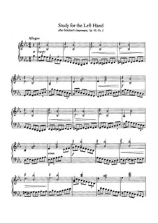 Study on Impromptu by Schubert: Para Piano by Johannes Brahms