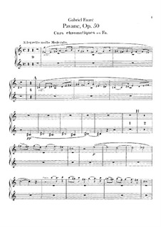 Pavane, Op.50: parte trompa by Gabriel Fauré