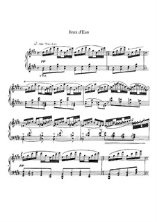 Jeux d'eau, M.30: Para Piano by Maurice Ravel