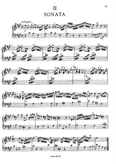 Sonata for Keyboard in A Major, BR A 15, F 8: para um único musico (Editado por H. Bulow) by Wilhelm Friedemann Bach