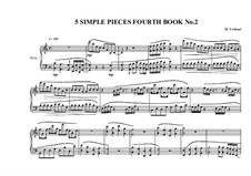 5 Simple pieces for piano: Fourth book, No.2, MVWV 695 by Maurice Verheul