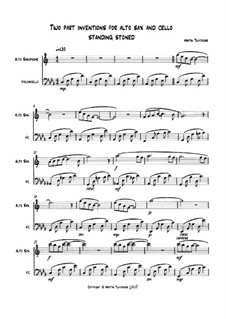 Two part inventions for Alto Saxophone and Cello: Standing stoned: Two part inventions for Alto Saxophone and Cello: Standing stoned by Martin Twycross