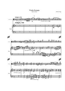 Viola Sonata No.1: Viola Sonata No.1 by Jordan Grigg