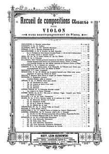 Berceuse slave, Op.11: Partitura para dos artistas, parte solo by Franz Neruda