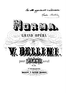 Complete Opera: partitura para piano by Vincenzo Bellini