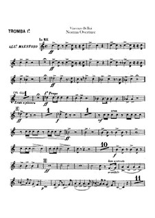 Overture: trompeta partes I-II by Vincenzo Bellini