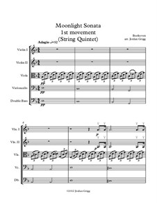 Movement I: Para quinteto de cordas by Ludwig van Beethoven