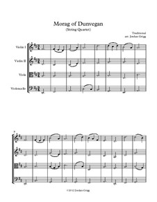 Morag of Dunvegan: para quartetos de cordas by folklore