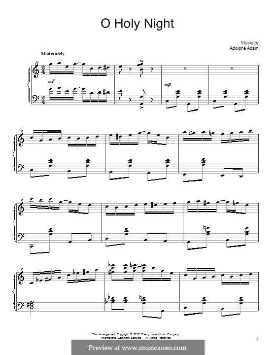 Piano version: em C maior by Adolphe Adam