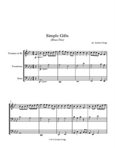 Simple Gifts: Para trio de bronze by Joseph Brackett