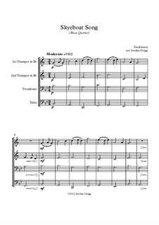 Skye Boat Song: para quarteto de bronze by folklore