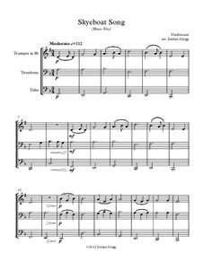 Skye Boat Song: Para trio de bronze by folklore