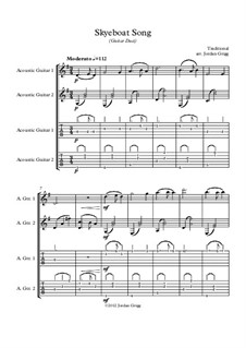 Skye Boat Song: para guitarra com guia by folklore