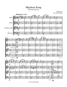 Skye Boat Song: Para quarteto de sopro by folklore