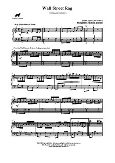 Wall Street Rag: versão muito facil by Scott Joplin