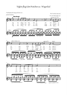 Six Songs, Op.1: Nr.3 Vöglein fliegt dem Nestchen zu by Peter Cornelius