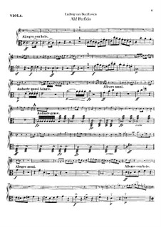 Ah! Perfido, Op.65: parte viola by Ludwig van Beethoven