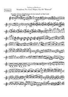Complete Symphony: violino parte I by Ludwig van Beethoven